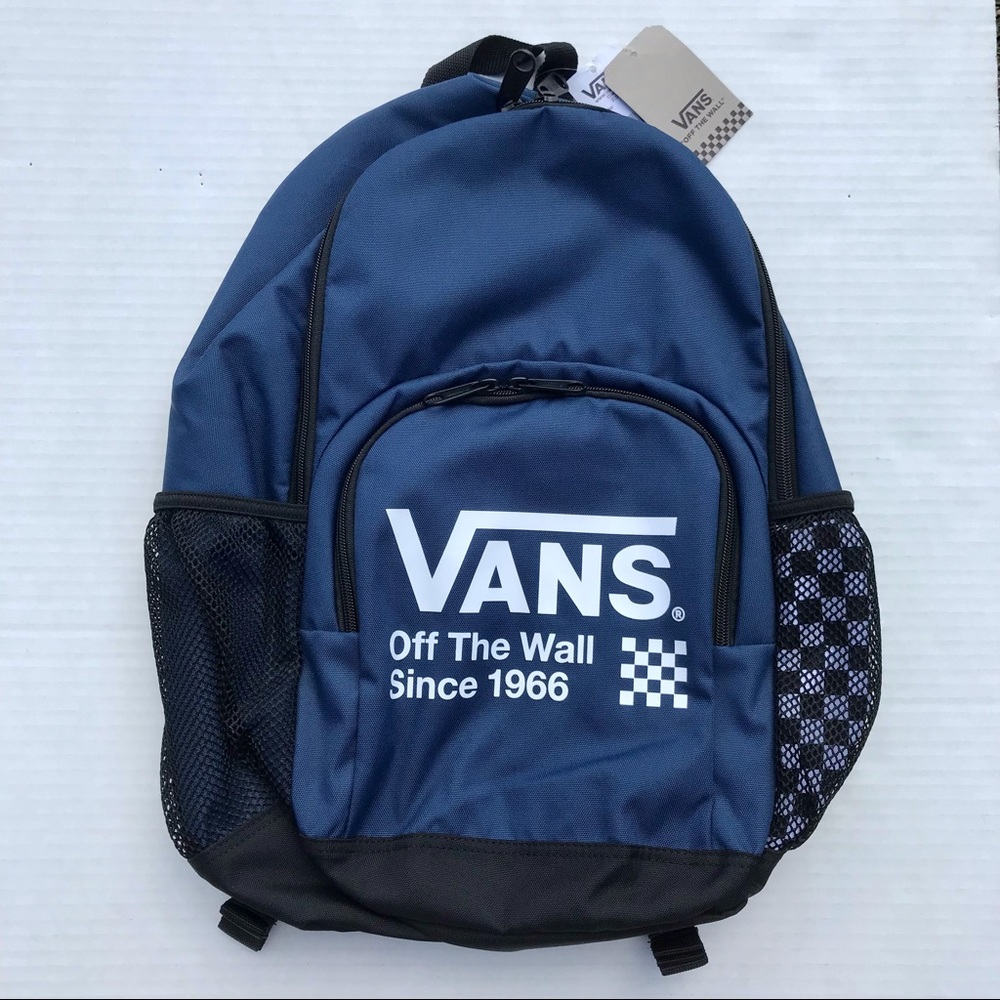 NEW! VANS Alumni Pack 3 Backpack w/ Laptop Sleeve - Navy Blue